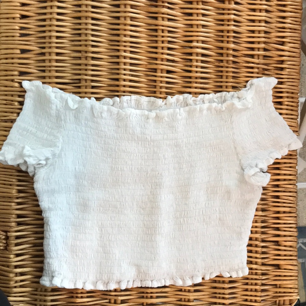 Urban Outfitters White crop top